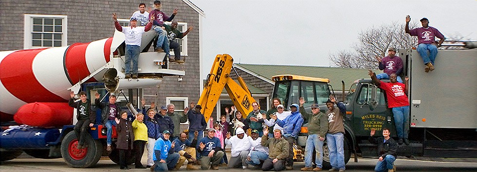 Island Rubbish and Reis Trucking crew and equipment on Nantucket